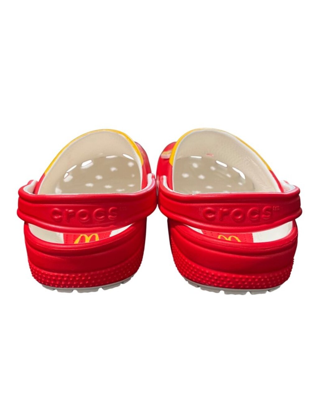 Crocs x McDonalds Womens Size 9 / Mens 7 Red Clogs with Fries Food Charms NEW - Picture 3 of 10